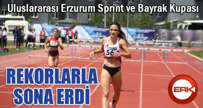 Uluslararası Erzurum Sprint ve Bayrak Kupası rekorlarla sona erdi