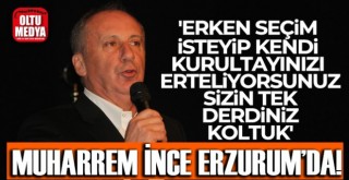 Memleket Partisi Genel Başkanı Muharrem İnce, Erzurum'da