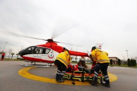 Ambulans helikopter 2018'de 146 kez havalanarak Türkiye birincisi oldu