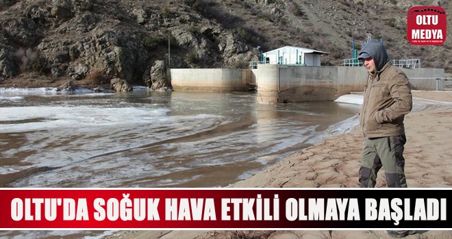 Oltu'da soğuk hava etkili olmaya başladı
