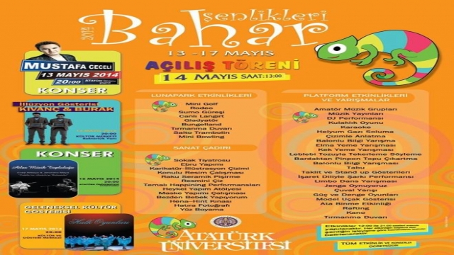 Atatürk Üniversitesi'nde Mustafa Ceceli Heyecanı