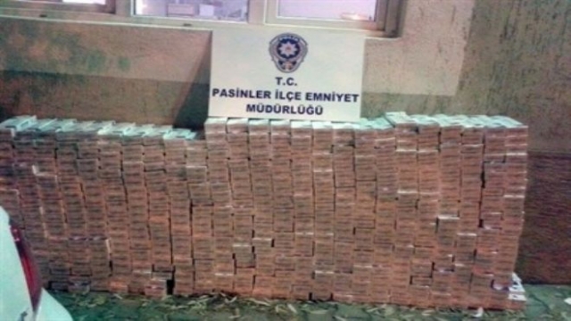 Pasinler'de 57 Bin 110 Paket Kaçak Sigara Ele Geçirildi