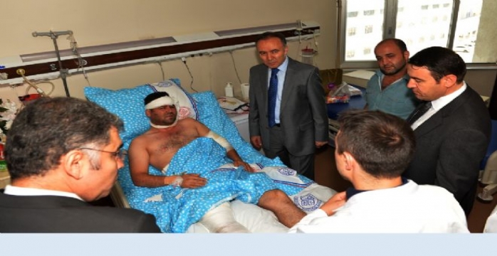 Vali Altıparmak Yaralı Kahramanlarımızı Ziyaret Etti