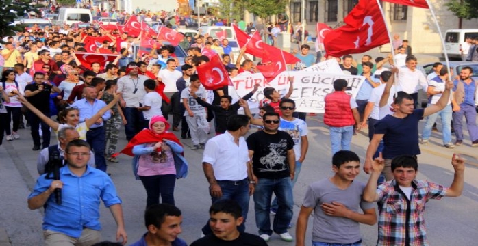 Erzurum'da Terörü Telin Yürüyüşü