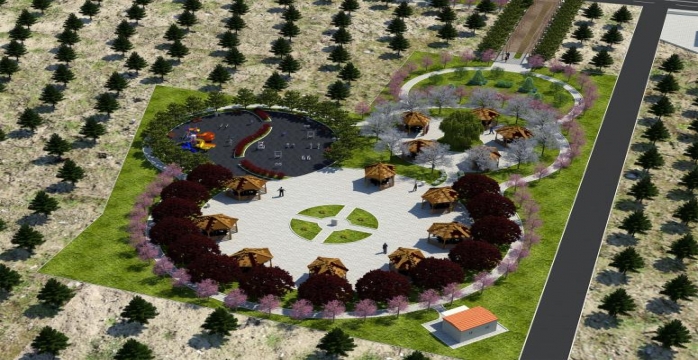 Büyükşehir Eski Havaalanı Yoluna Mesire Alanı Yapıyor