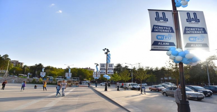Erzurum Büyükşehir'den Ücretsiz Kablosuz İnternet İmkanı