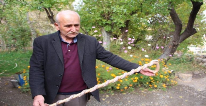 Yılanlı Baston Görenleri Korkutuyor!