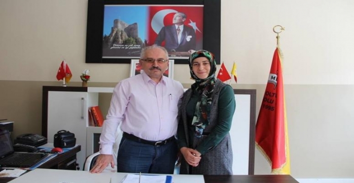 Oltu’nun Milli Gururu Okul Müdürünü Ziyaret Etti!