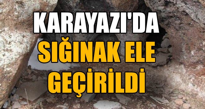 PKK’ya Ait Sığınak Ele Geçirildi!