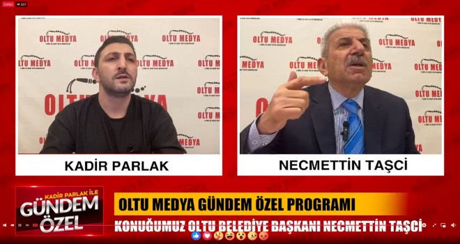 Oltu Belediye Başkanı Necmettin Taşci, Oltu Medya TV’de “Gündem Özel