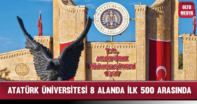 Atatürk Üniversitesi 8 Alanda İlk 500 Arasında