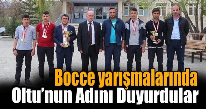 Bocce Yarışmalarında Oltu’nun Adını Duyurdular!