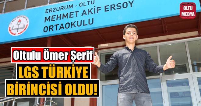 Oltulu Ömer Şerif Polat LGS’de tüm soruları doğru cevapladı