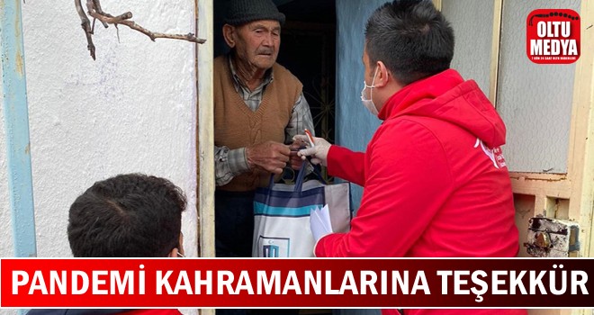 Pandemi kahramanlarına teşekkür
