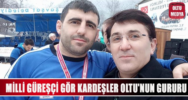 Milli Güreşçi Gör kardeşler Oltu’nun gururu