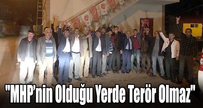 MHP Genel Başkan Yardımcısı Prof. Dr. Aydın: ''MHP’nin Olduğu Yerde Terör Olmaz''