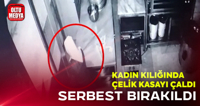 Erzurum'da kadın kılığındaki hırsız yakalandı!