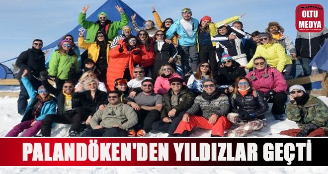 Palandöken'den yıldızlar geçti