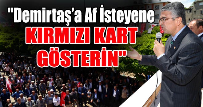 Aydın: ''Demirtaş’a Af İsteyene Kırmızı Kart Gösterin''