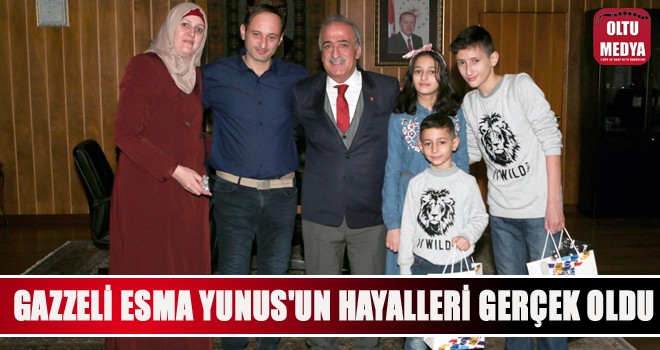 Gazzeli Esma Yunus’un hayalleri gerçek oldu