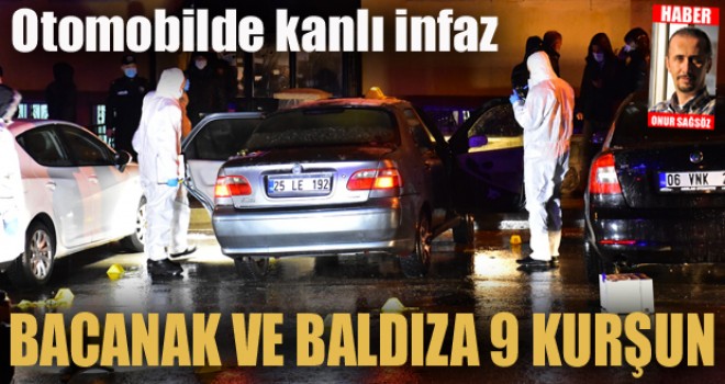 Erzurum'da otomobilde kanlı infaz