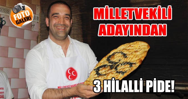 MHP Milletvekili Adayı Adem Yurdigül Mendi Elleriyle 3 Hilalli Ramazan Pidesi Yapıp Vatandaşlara Dağıttı!