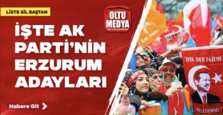 AK Parti’nin Erzurum adayları belli oldu