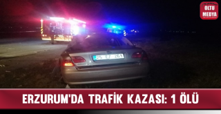 Erzurum'da Trafik Kazası: 1 Ölü