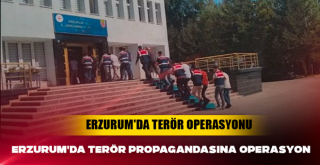 Erzurum'da terör propagandasına operasyon