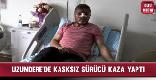 Motosiklet Kaskı Kırık Diye Takmayan Sürücü Dehşeti Yaşadı