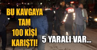 Erzurum’da 100 Kişinin Karıştığı Kavgada 5 Kişi Yaralandı!