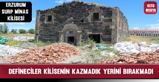 Defineciler Tarihi Kilisede Kazmadık Yer Bırakmadı