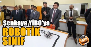 Şenkaya YİBO’ya robotik sınıf açıldı