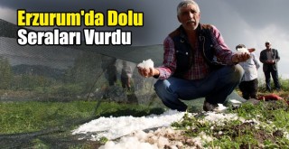 Erzurum'da Dolu Seraları Vurdu!