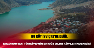Bu köy İsviçre'de değil Erzurum'da! Türkiye’nin en göz alıcı köylerinden biri...