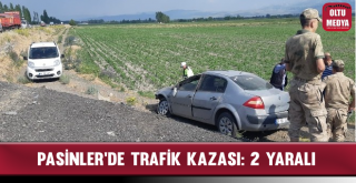 Pasinler'de Trafik Kazası: 2 Yaralı