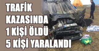 Horasan'da trafik kazası: 1 ölü, 5 yaralı