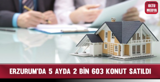 Erzurum'da 5 Ayda 2 Bin 603 Konut Satıldı