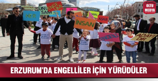 Caddeyi Trafiğe Kapatıp Engelliler İçin Yürüdüler