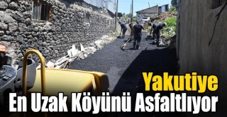 Yakutiye, En Uzak Köyünü Asfaltlıyor!