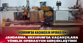 Jandarma, Erzurum'da Kaçakçılara Yönelik Operasyon Gerçekleştirdi
