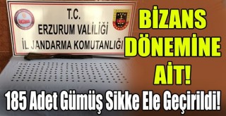 Bizans Dönemine Ait 185 Adet Gümüş Sikke Ele Geçirildi!