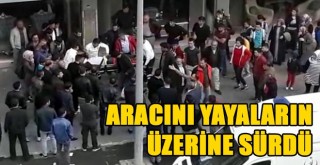 Trafik magandası kaldırımdaki yayayı ezip kaçtı, onlarca çocuk ezilmekten son anda kurtuldu