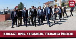 Vali Memiş Güney İlçelerinde İncelemede Bulundu