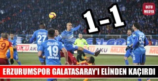 Spor Toto Süper Lig: BB Erzurumspor: 1 - Galatasaray: 1